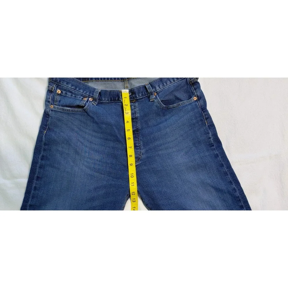 Levis 501 Denim Jeans Button Fly 36X30 Blue 5 Pocket Straight Leg Cotton Western